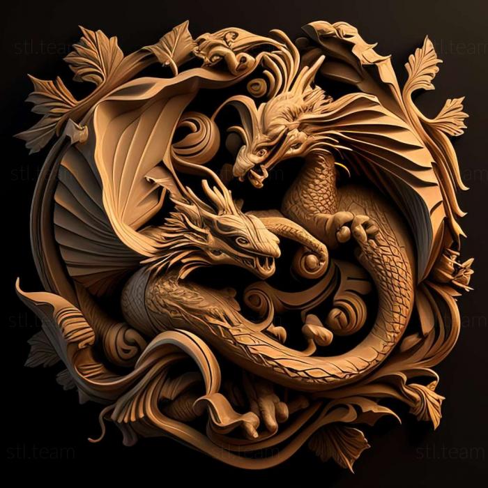 3D модель Гра Подвійний дракон (STL)
